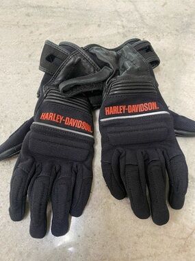 Harley-Davidson Womens leather  Black Gloves size XS